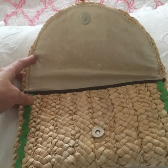 THE CUTEST TROPICAL STRAW CLUTCH EVER!!!  NWT - Picture 4 of 5